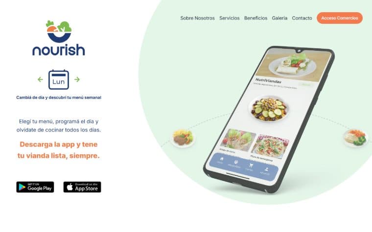 Screenshot of Nourish